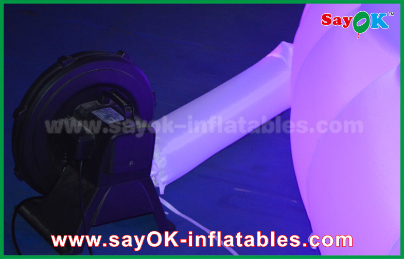 Inflatable Lawn Tent 210D Oxford Cloth Inflatable Igloo Air Tent Round Dome Tent With LED Light