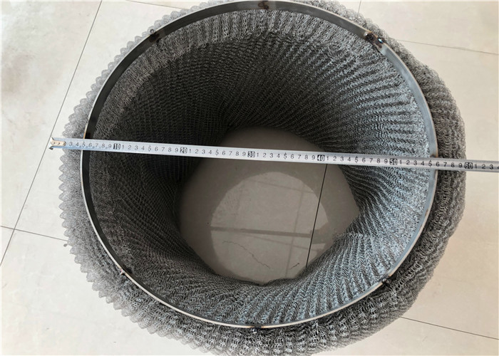 Stainless Steel Wire Mesh Demister Pad Customized Thickness