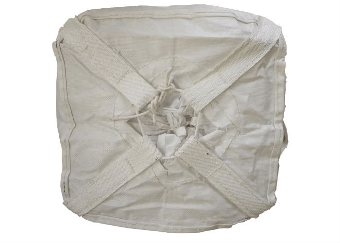 Fully Belted Reinforce Polypropylene Jumbo Bags Flat Bottom / Side Discharge