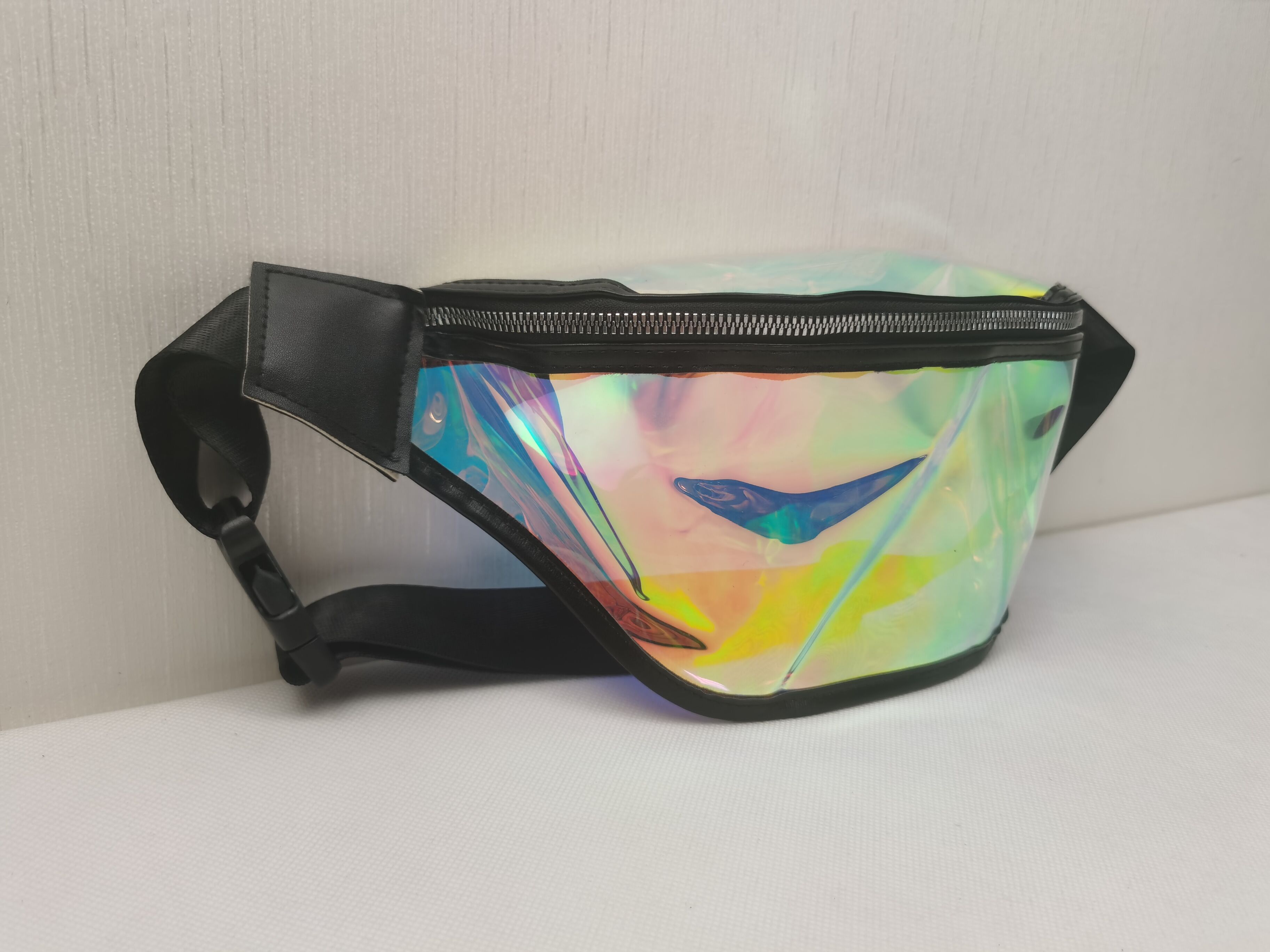 Transparent PVC Bum Bag Fashion Reflective Waist Bags Holographic Laser Fanny Pack