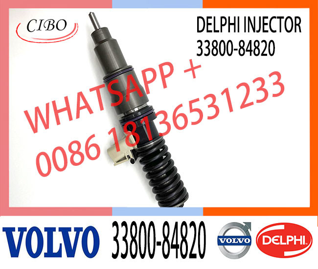 Diesel Injector 33800 84820, 33800-84820, 3380084820, 21306407 BEBE4D19002 for Hyundai D6CC engine