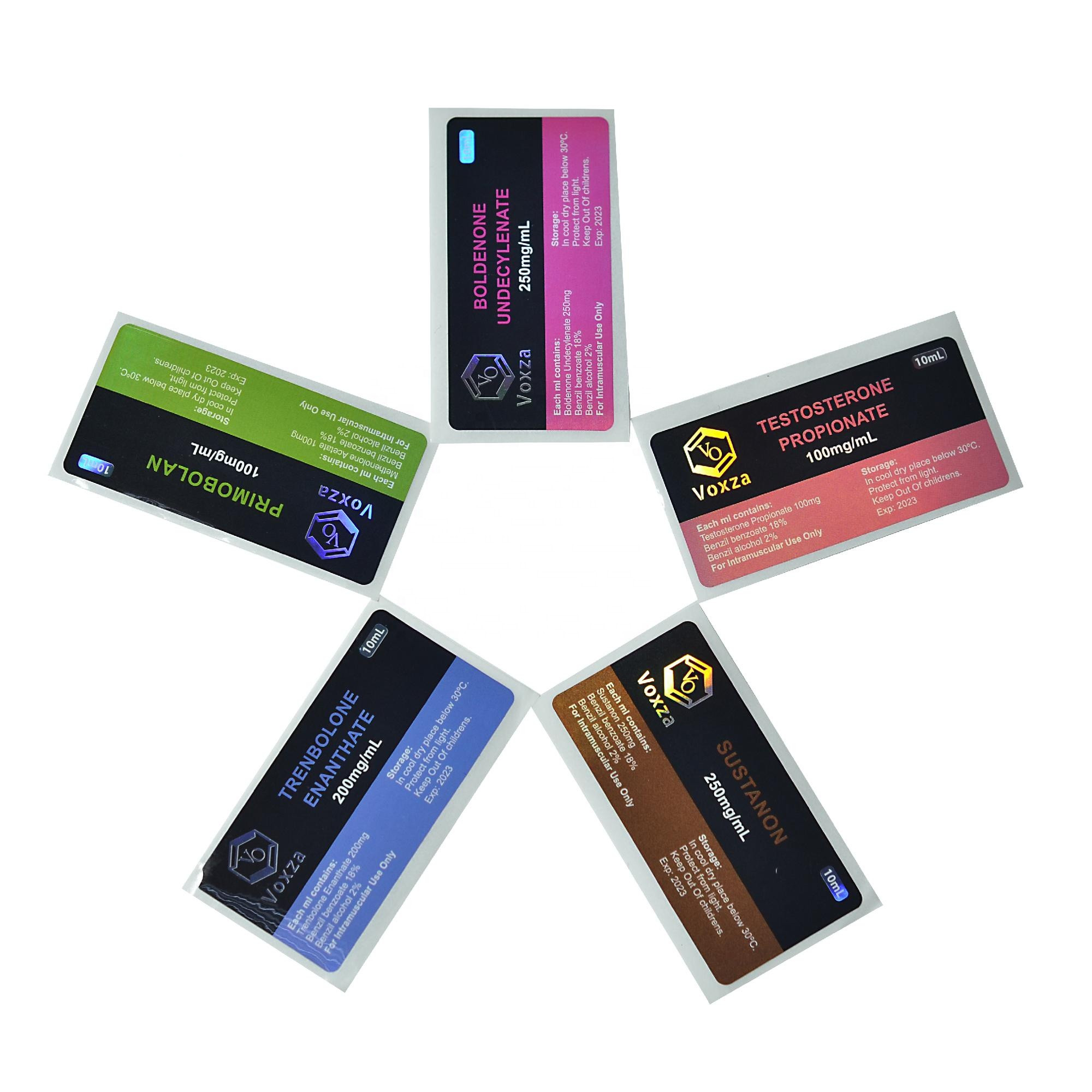 Glossy Lamination Pill Bottle Labels , 80mm Wide Pharmaceutical Vial Labels