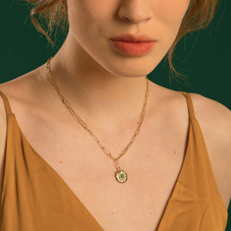 18k Gold Plated Natural Stone Pendant Charms For Necklace Earrings Custom DIY