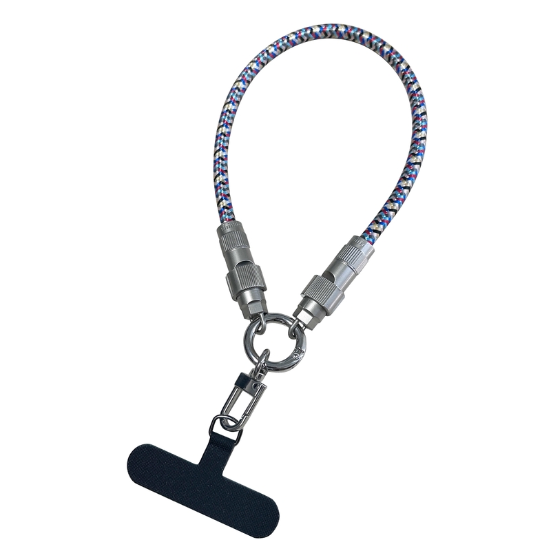Versatile Multicolored Braided Lanyard: Ideal For Phone