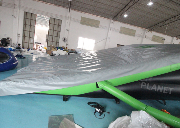 EN71 Inflatable Sports Games Jump Stunt Landing Airbag With Ramp