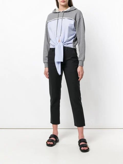 Custom Tie Front Hoodies Sweatshirts For Women