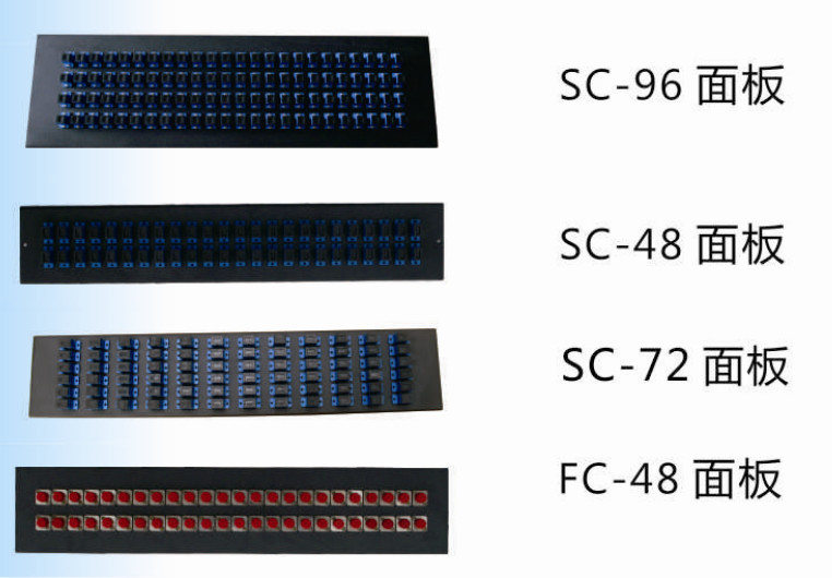 1U Rack Mount Fiber Optic Patch Panel 48 Port FC/SC/LC/ST