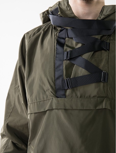 Plus Size Hooded Anorak Jacket Pullover Closure Type US European Asian Size