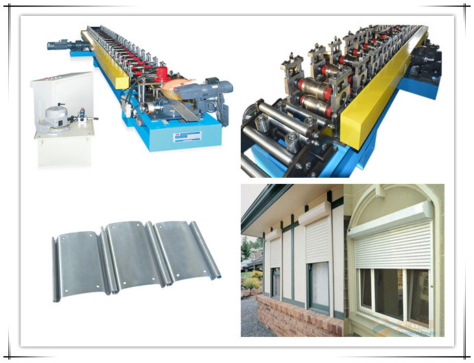 Prepainted Galvanized Sheet Rolling Shutter Strip Forming Machine With Mitsubishi PLC Control