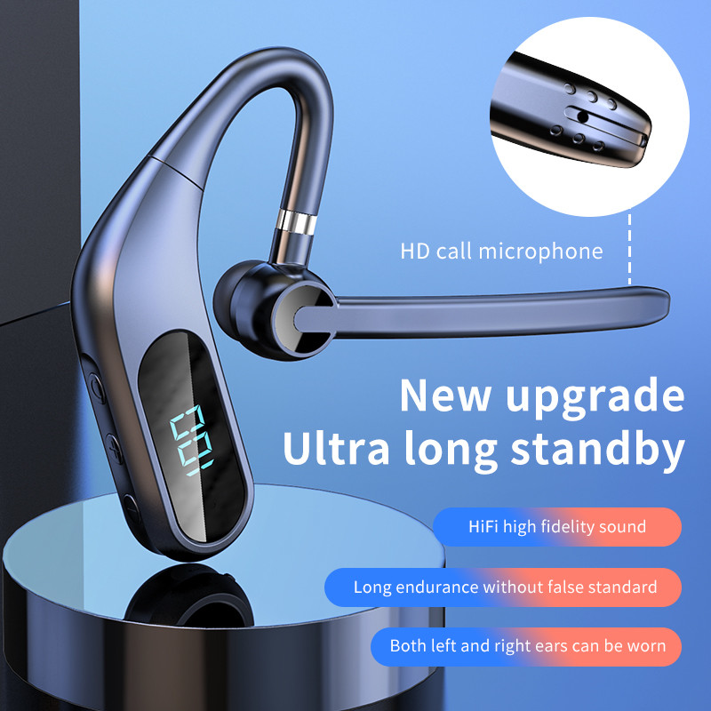 Rohs LED Display Wireless Bluetooth Earphone