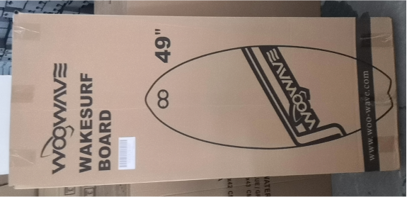 49'' Wakesurf Board Glass Stand Up Paddle Board Surfboard Blue Applicable People Unisex