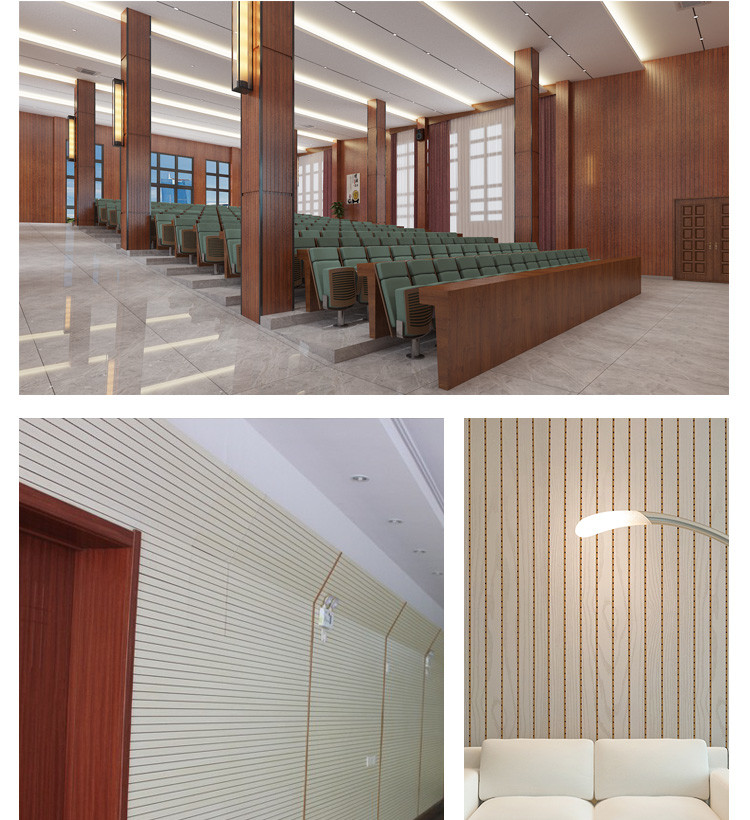 Waterproof Wood Plastic Composite WPC Sound Absorbing Panels OEM