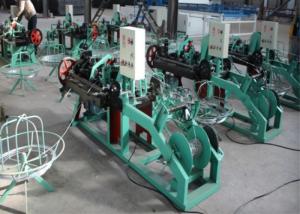 PVC Coated Wire Barbed Wire Fencing Machine , Fully Automatic Barbed Wire Machine