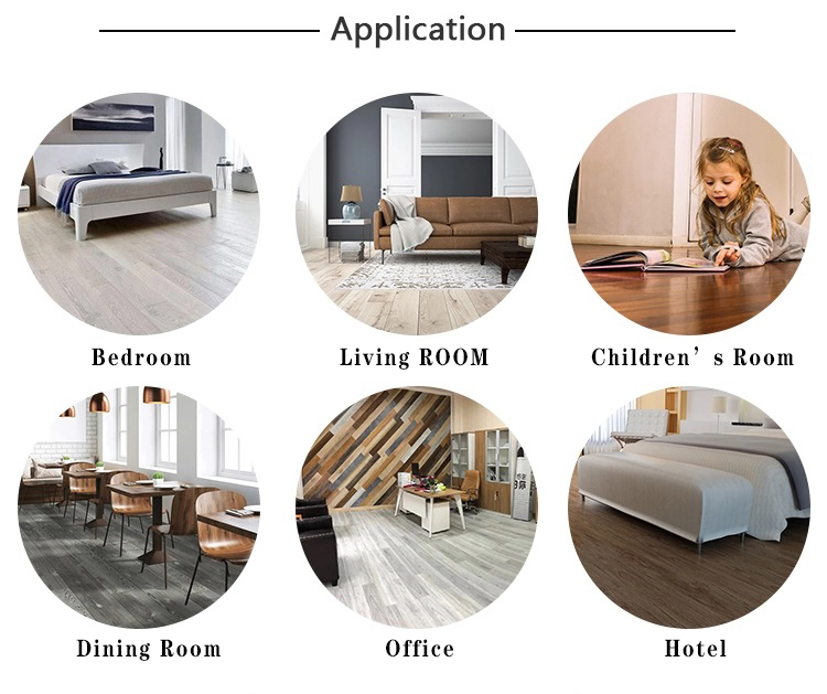 Office Household Hotel Shopping Mall School Hospital Wood Style PVC Vinyl Spc Flooring