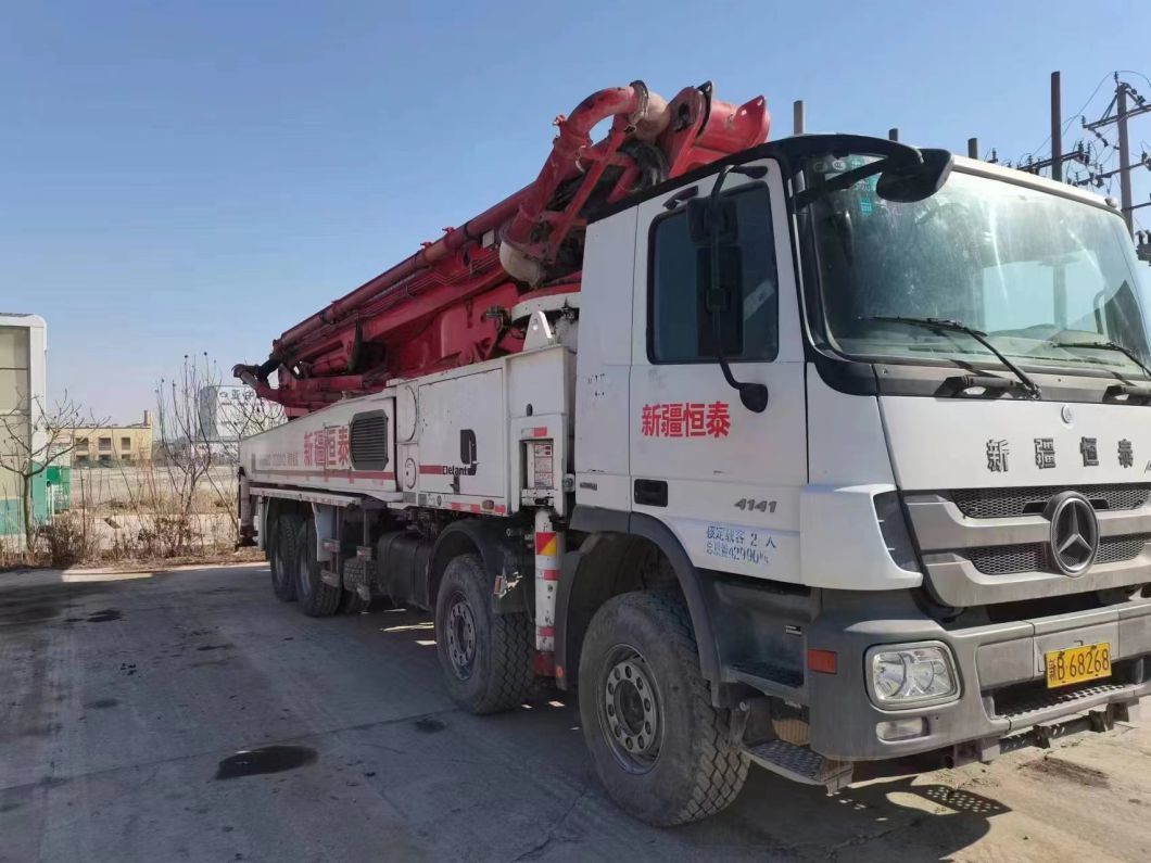 2012 Putzmeister 56m Benz Machinery Concrete Equipment Concrete Boom Beton Pump Machine Second Hand Truck Mounted Concrete Pump