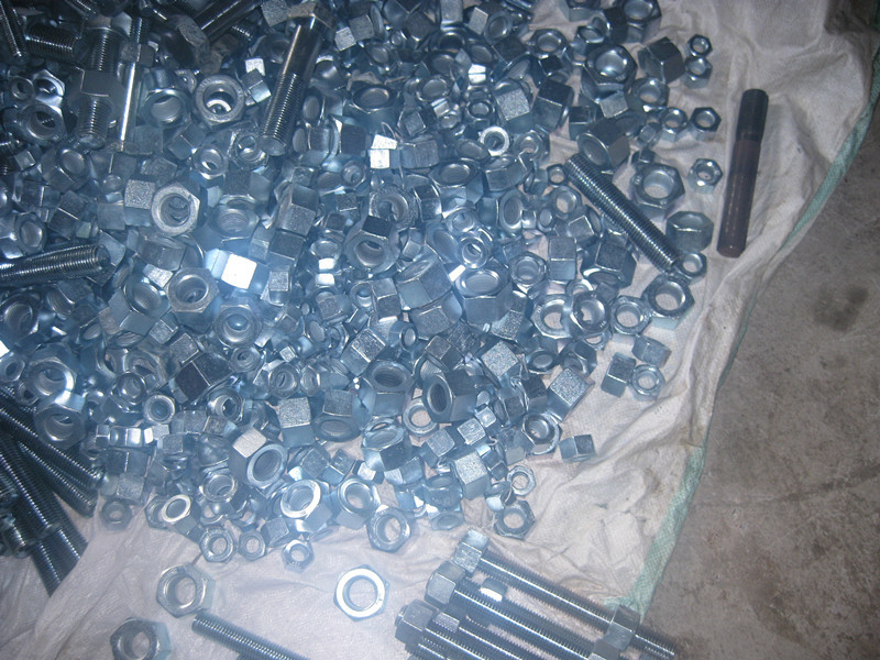 ASTM A193 B7 Stud Bolt with A194 2h Heavy Hex Nut,Carbon Steel/Galvanized DIN933 DIN931 ASTM A325 A490 B7 B8 High Streng