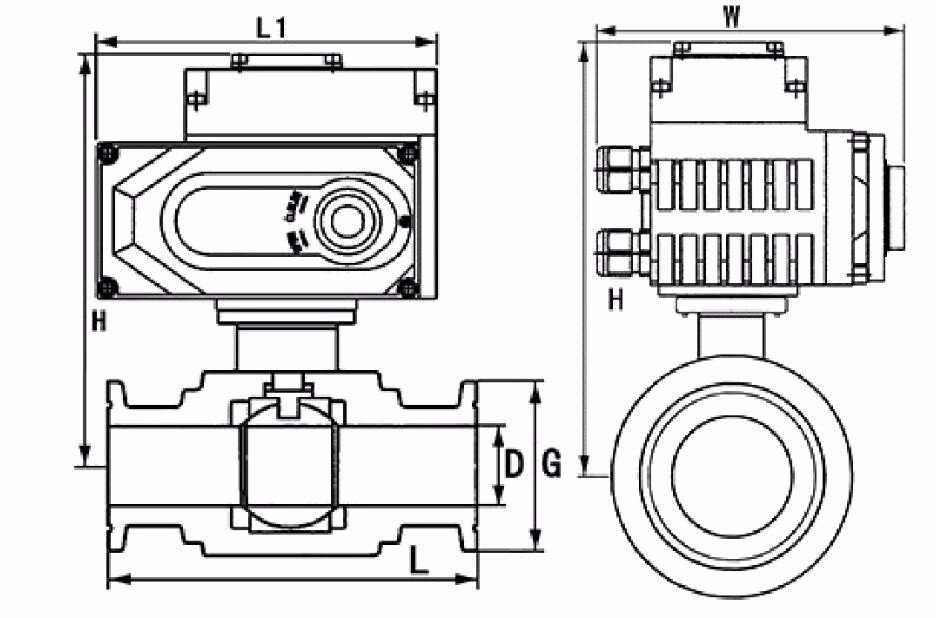 Flange Connect DN50 Stainless Steel Electric Sanitary Ball Valve