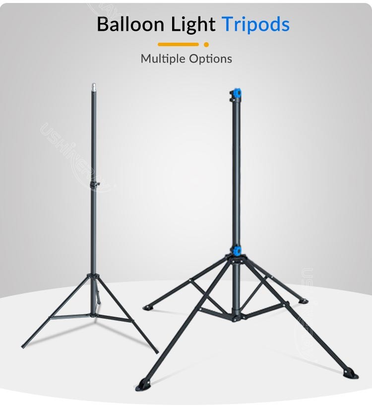60W LED Balloon Lights 2.05m Waterproof Balloon Lights Stand Mobile Lighting For Campsite