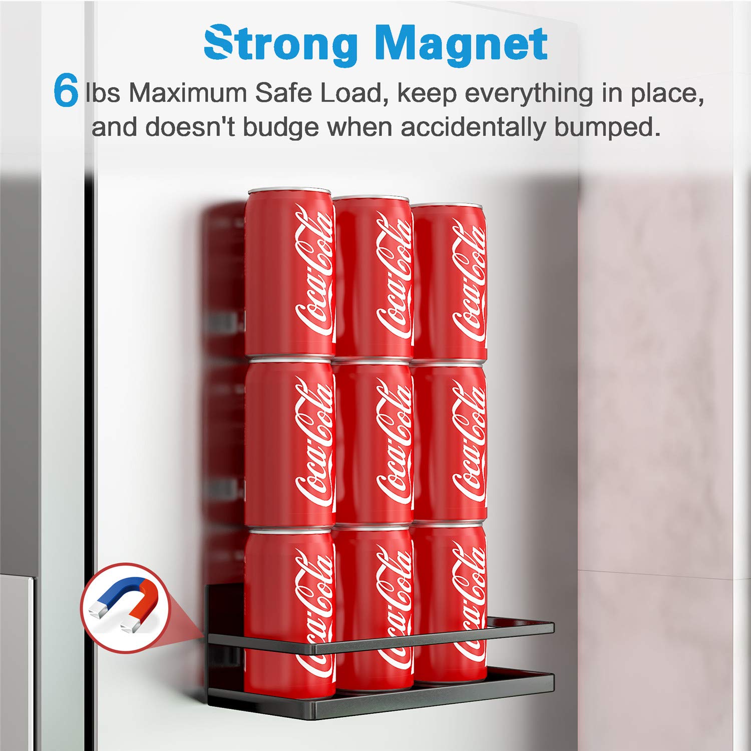 Customized Sizes Magnetic Adsorption Spice Shelf for Kitchen Bathroom Washing Machine