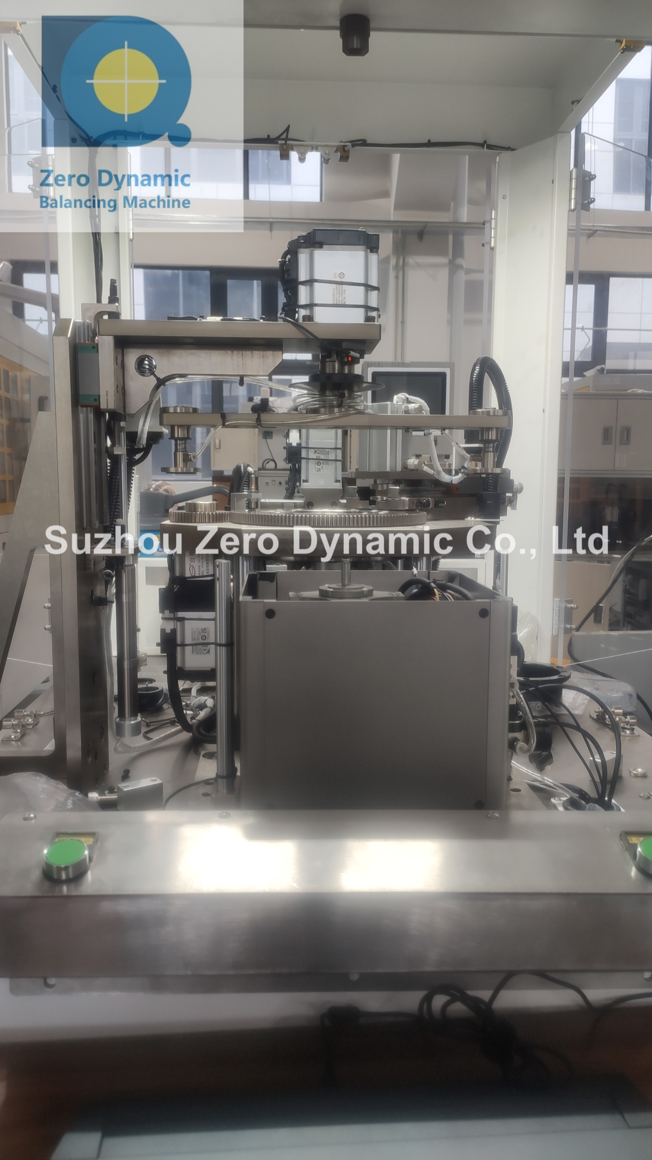 Two Station Cooling Fan Blade Automatic Balancing Machine Vertical Double Plane Milling Correction Balancer