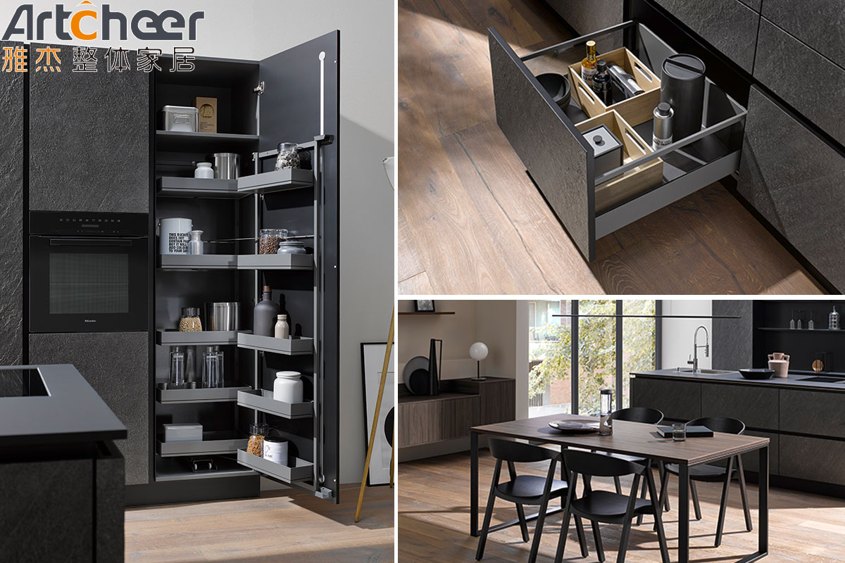 Commercial European Style Kitchen Cabinet with Modern Design and Melamine Finish