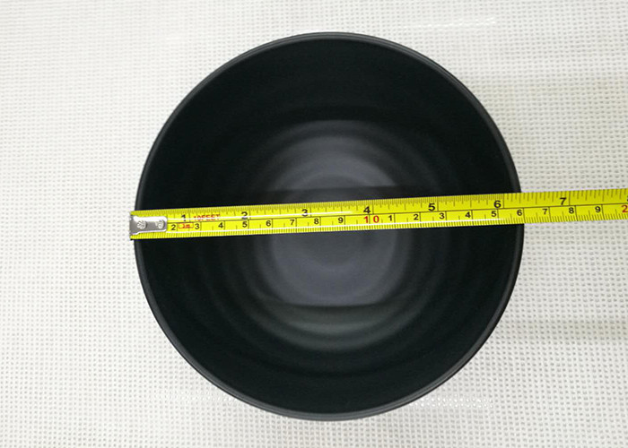 Diameter 16cm Weight 271g Black Color Noodels Bowl Imitation Porcelain Bowl