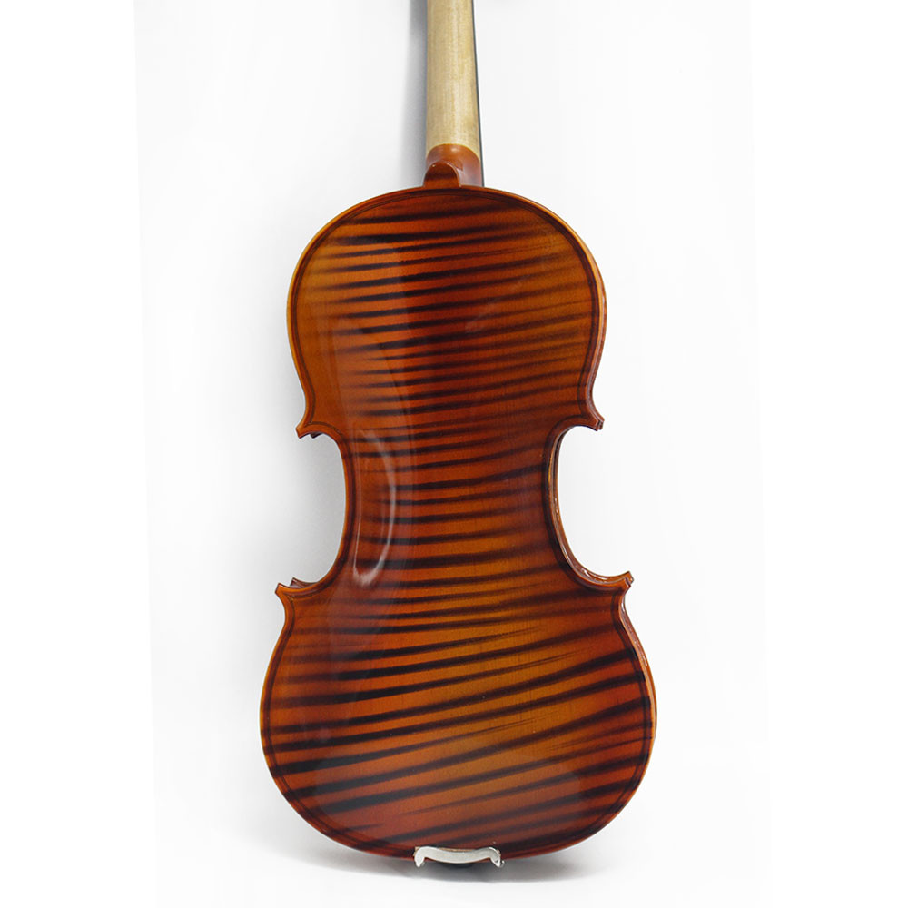 Professional golden yellow natural flame maple handmade violin VA-303 caterina middle grade Handmade violin