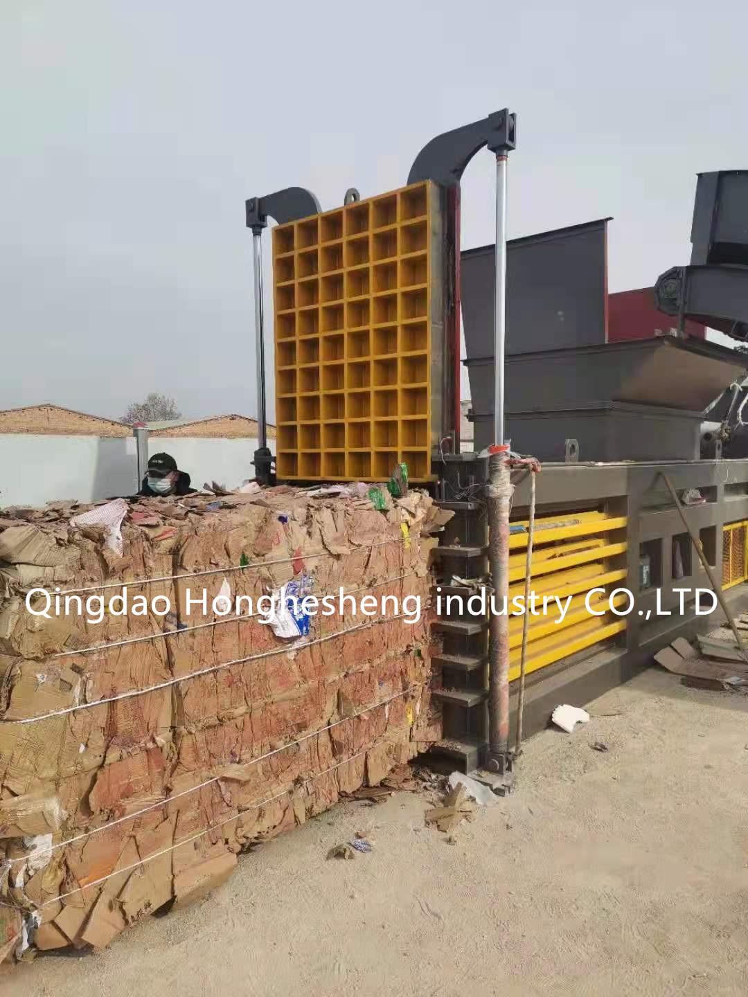 Waste Cardboard Plastic Bottle Press Machine Horizontal 120t