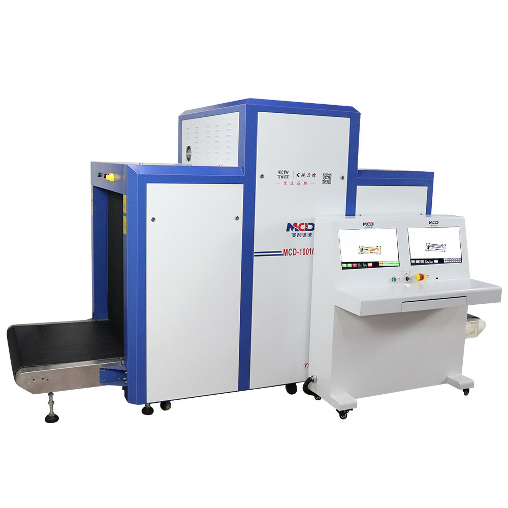 High Penetration MCD-10080 X Ray Baggage Scanner Electric Drum Transmission Mode