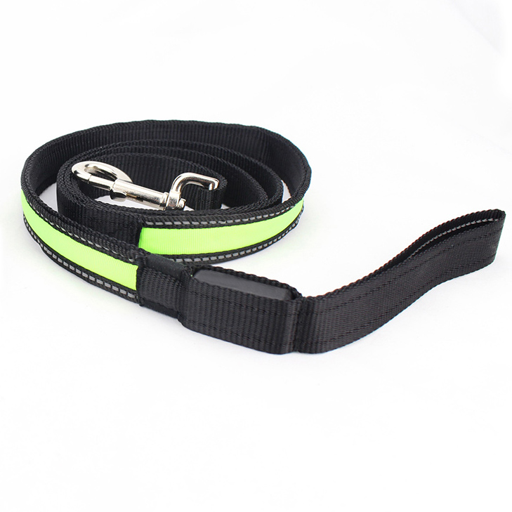 Custom Printed Small Dog Leads Leash Nylon Safety Led Flashing Strong