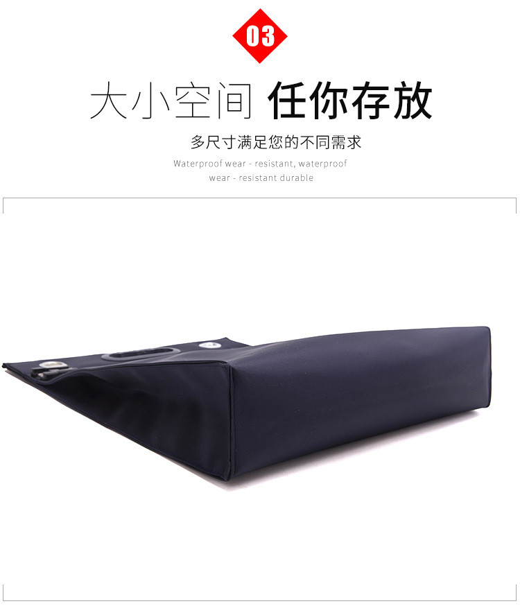 CROSS BORDER SOLID COLOR OXFORD CLOTH TICKET DOCUMENT BAG DOCUMENT BAG TICKET BAG DELIVERY BAG VOUCHER BAG A4 PAPER BAG