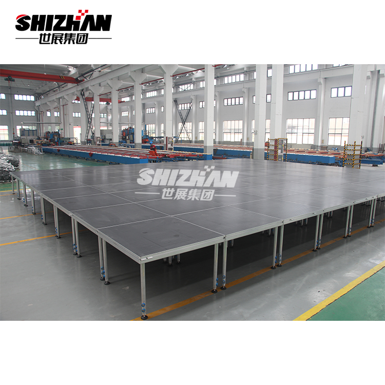 750kg/Sqm Mobile Portable Glass Stage Decoration Round For Wedding