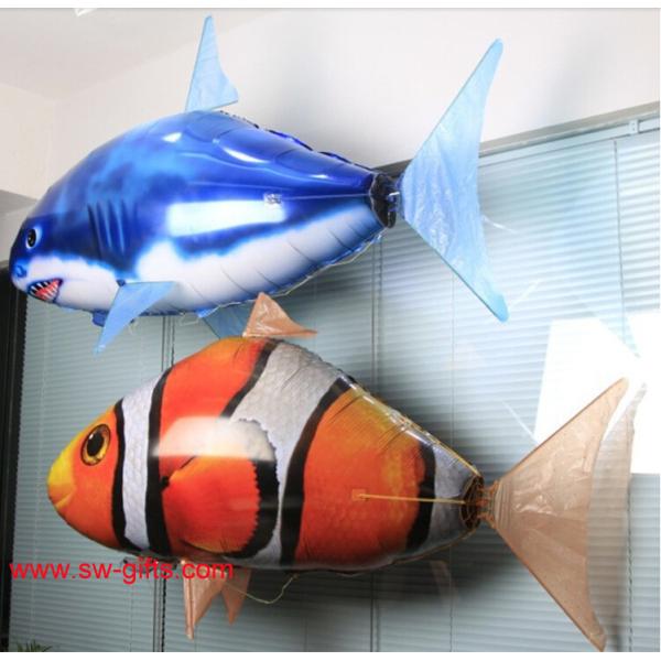 HOT Sale Remote Control Rlying Shark Electric Fish RC Fishing Plastic Inflatable Blimp
