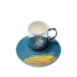 Buy cheap Ceramic Cup Saucer Set  Ceramic Mug And Compartments Ceramic Plates  Sets Customized For Nice Gift product