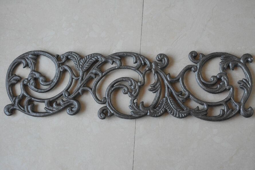 Stair Railings Balcony Cast Iron Rosette Decorative Iron Panels Eco Friendly