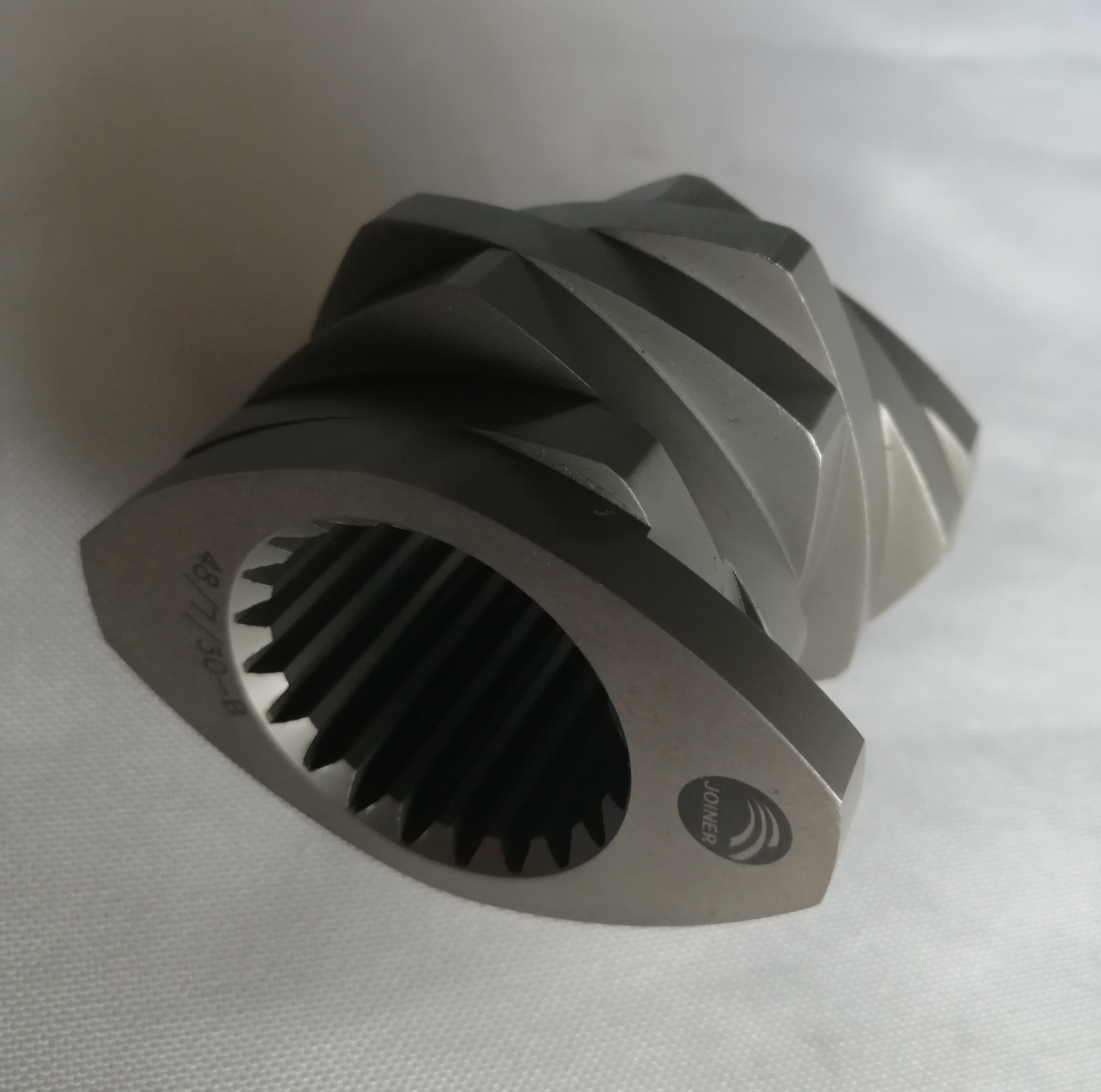 High Shear Uniformity Twin Mixing Screw Elements Kneading Block For Talc And Mica