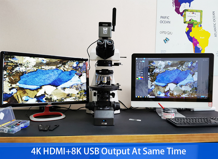 OPTO-EDU A59.4972 12.0M 8K 5G WIFI Camera Microscope Hdmi