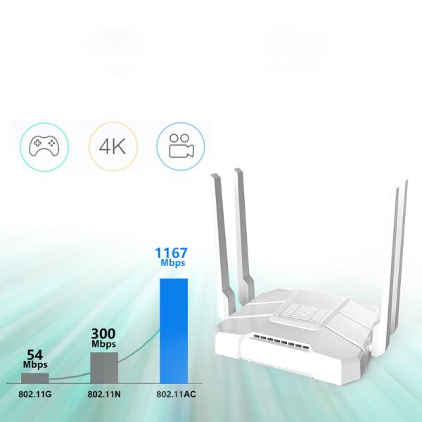 Micro Tf Card Dual Band Wireless Router , Indoor Wifi Router 1 Usb 2.0