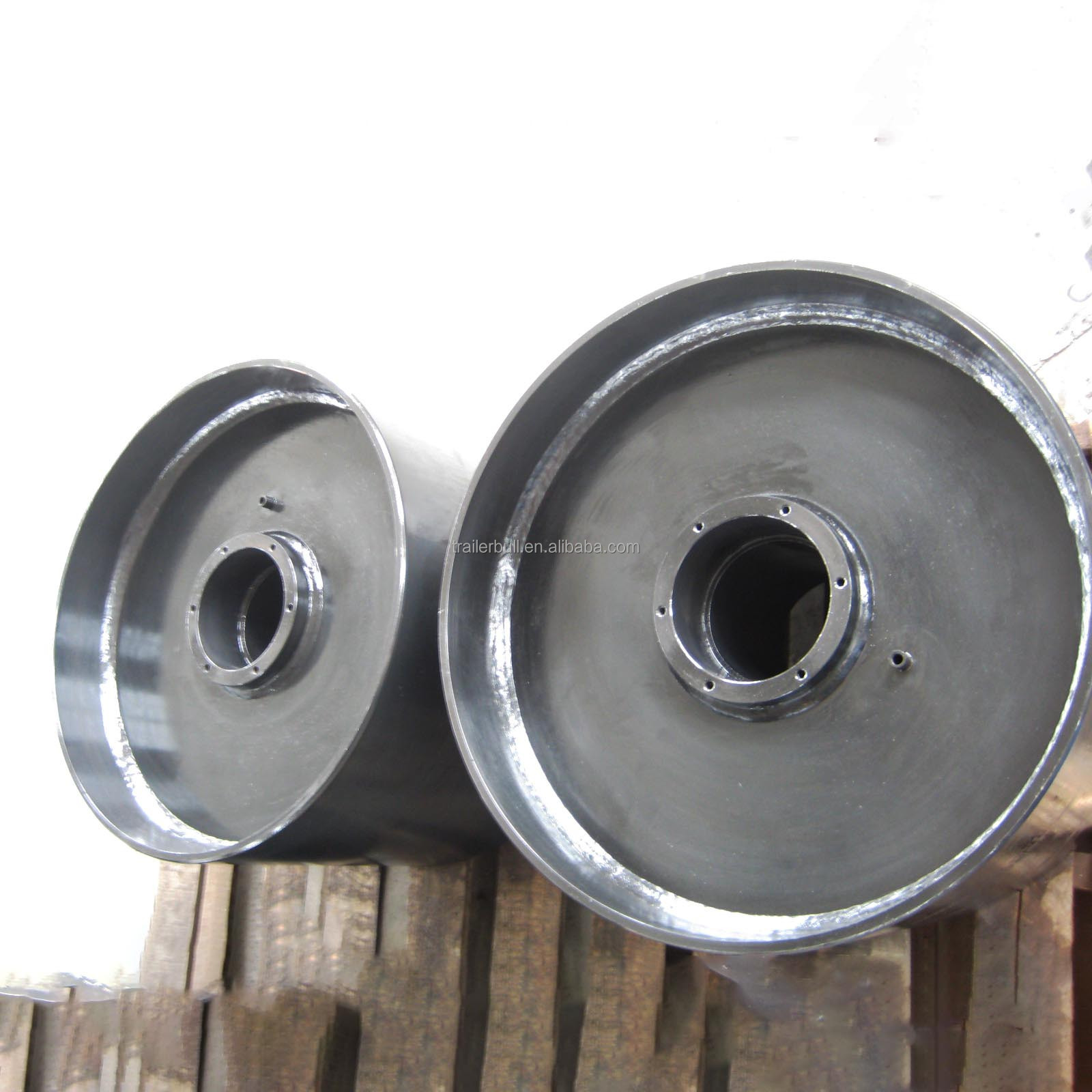 Solid Axles and Solid Tires Semi-Trailer Running Gear System for Max Payload 80T-100 Ton