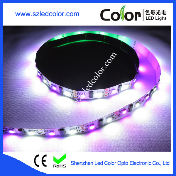 LPD8806 rgb+w digital full color rgb and digital white color interphase strip