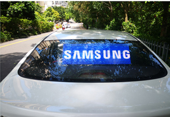 HUB75 Transparent Rear Window LED Display P2.7 SMD1921 Media Platform