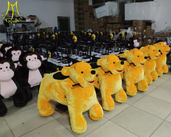 Hansel  coin operated plush walking animal adult ride on toys for mall Guangzhou factory