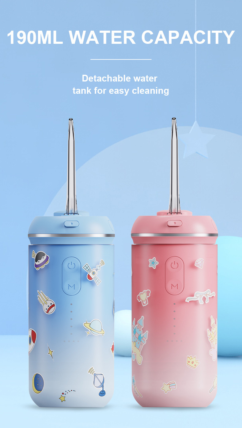 Mini Kids Portable Travel Household USB Recharge Oral Irrigator For Teeth Cleaning