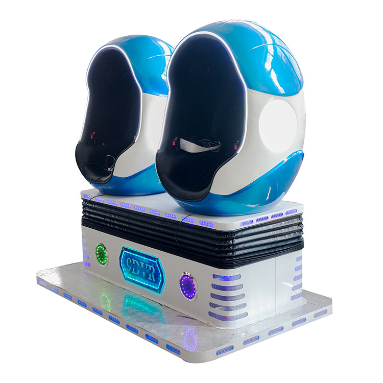 Double Chair Virtual On Arcade Cabinet , Omni Directional Vr Motorbike Simulator