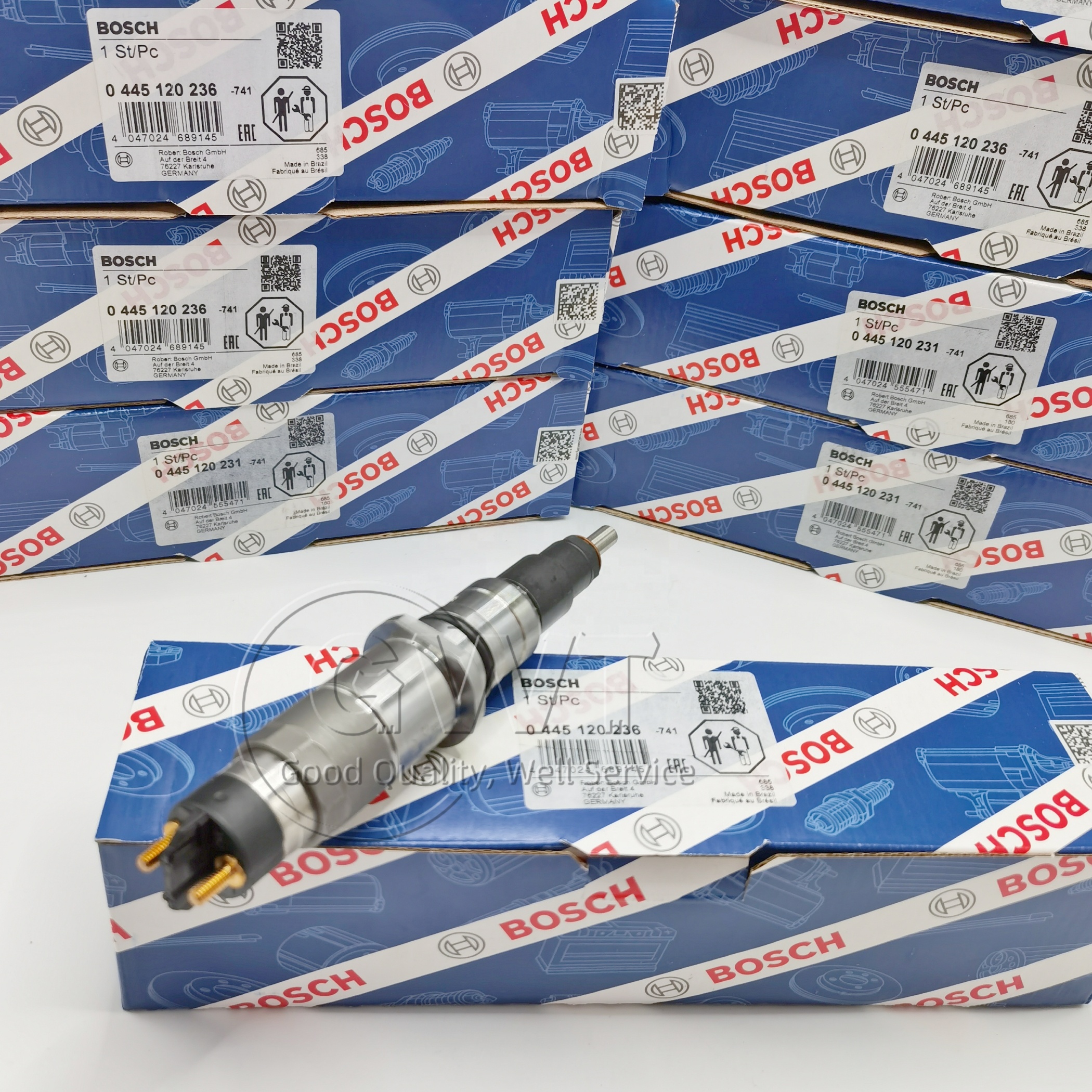 Genuine new original common rail injector 0445120231 0 445 120 231 fuel injector 5263262 6754113011 for komatsu