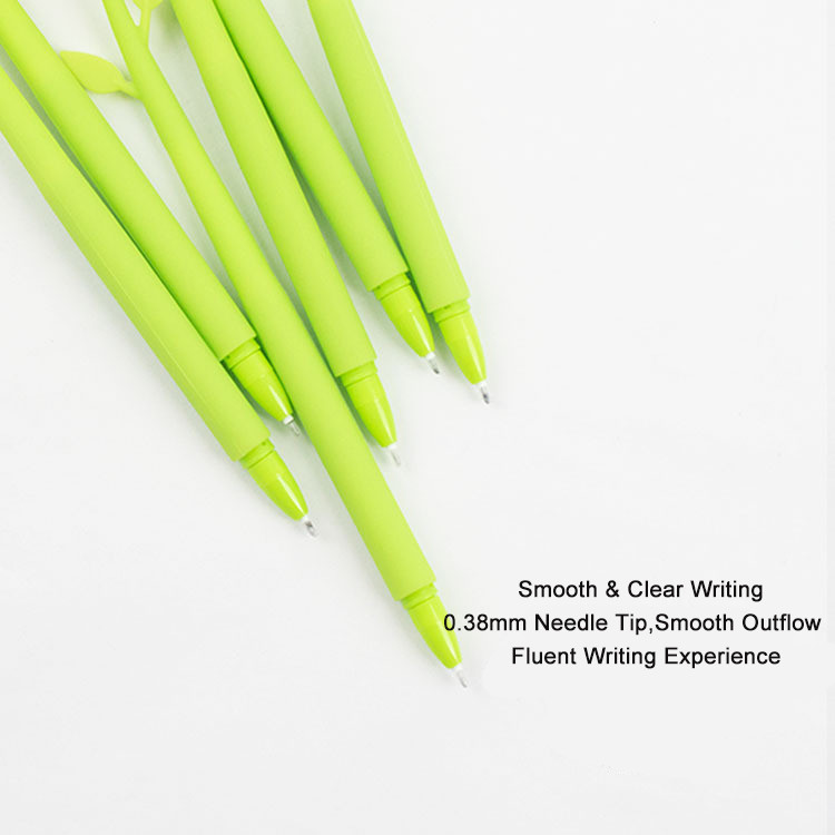 Cute Cartoon Sunflower Silicone Neutral Pen Student Stationery Swing Gift Pen