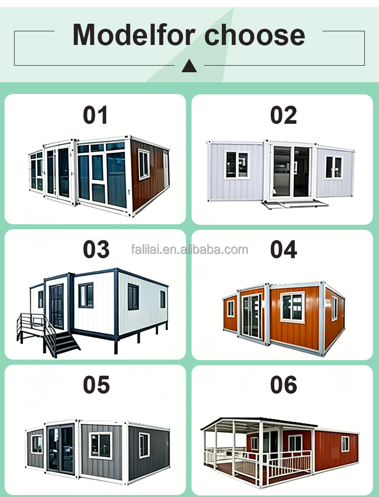 20ft 30ft 40ft Advanced 2 Bedroom 1 Bathroom Luxury Prefabricated Modular Office Expandable Container House
