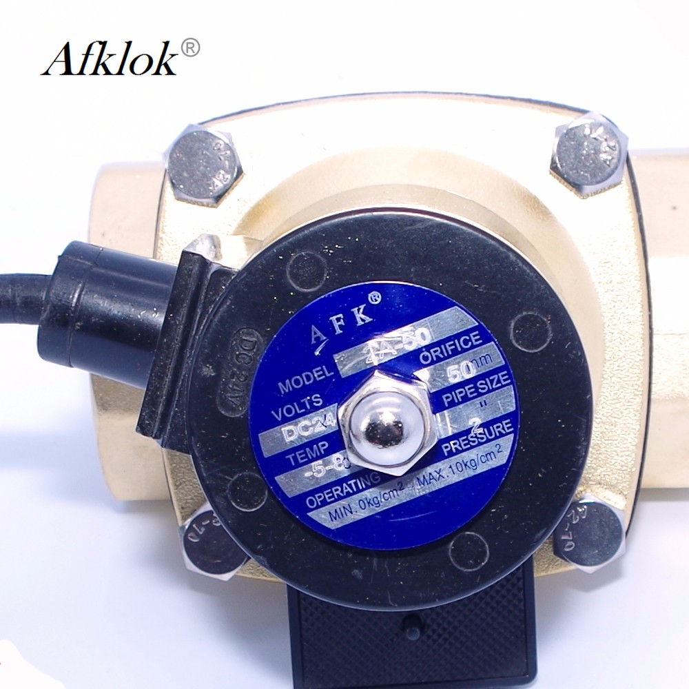 Brass Direct Acting 2 inch Spacial Underwater Solenoid Valve Normally Closed