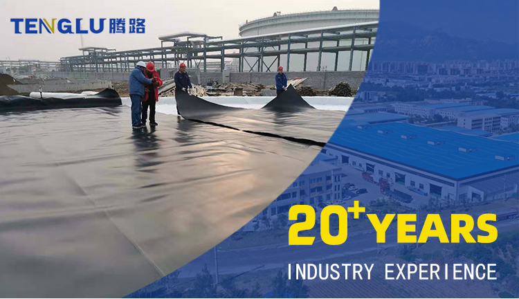Reservoir Fish Pond Dock Engineering HDPE Geomembrane Linner with 0.2mm-3mm Thickness