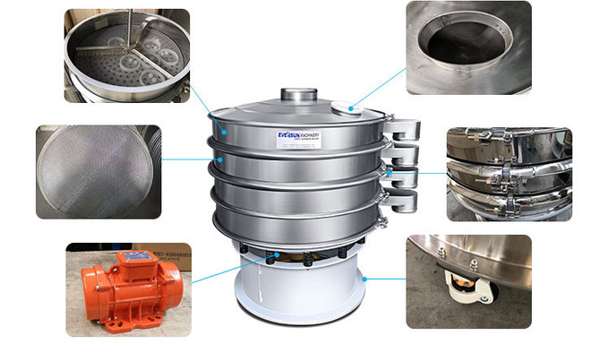 Automatic Vibrating Flour Screening Machine Electric Screen Sieving For Food